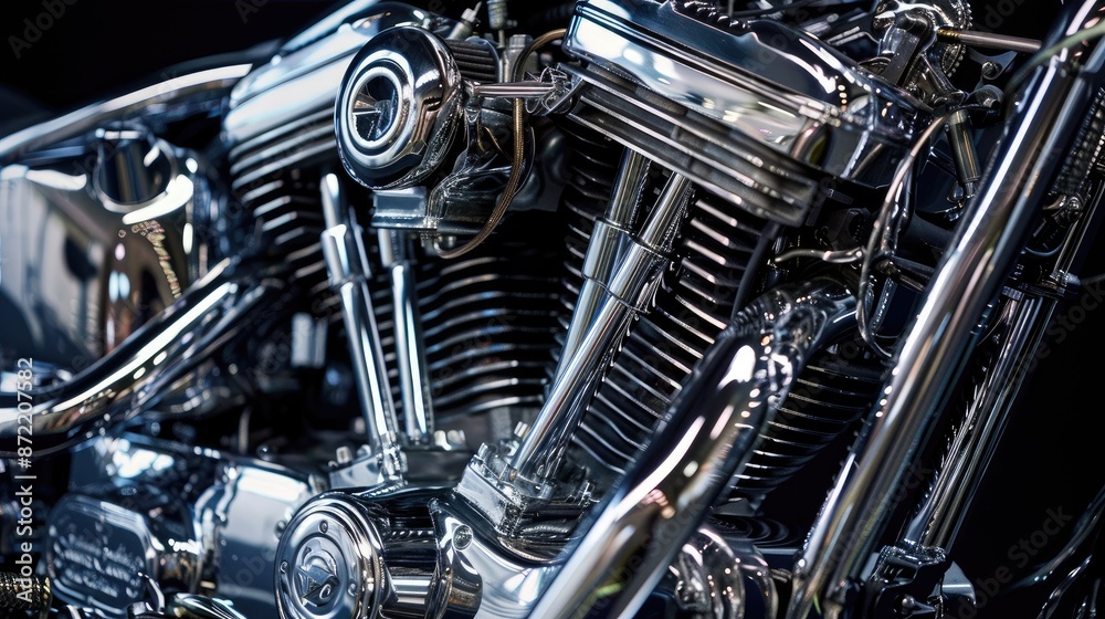 Motorcycle engine precision engineering. Generative AI Motorcycle engine precision engineering. Generative AI