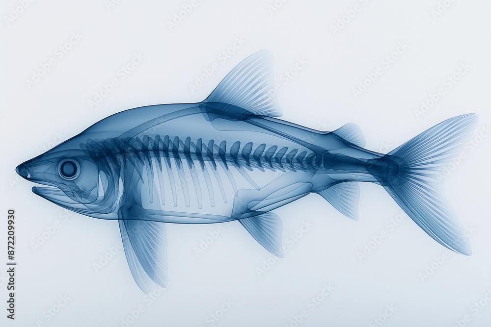 Captivating X-ray image unveiling the intricate internal organ structure of a shark Captivating X-ray image unveiling the intricate internal organ structure of a shark