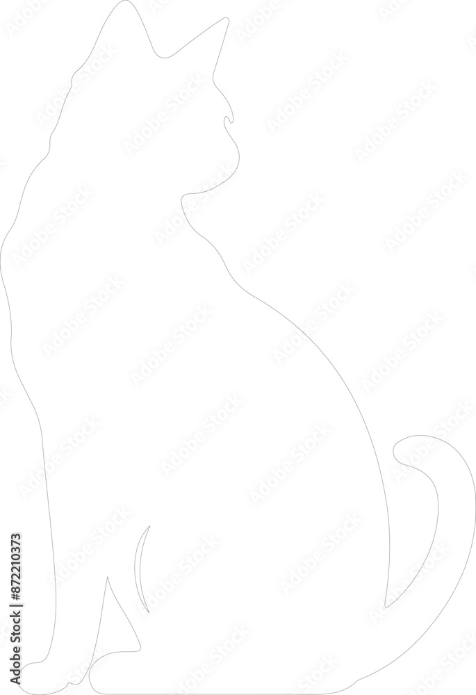 Javanese Cat outline