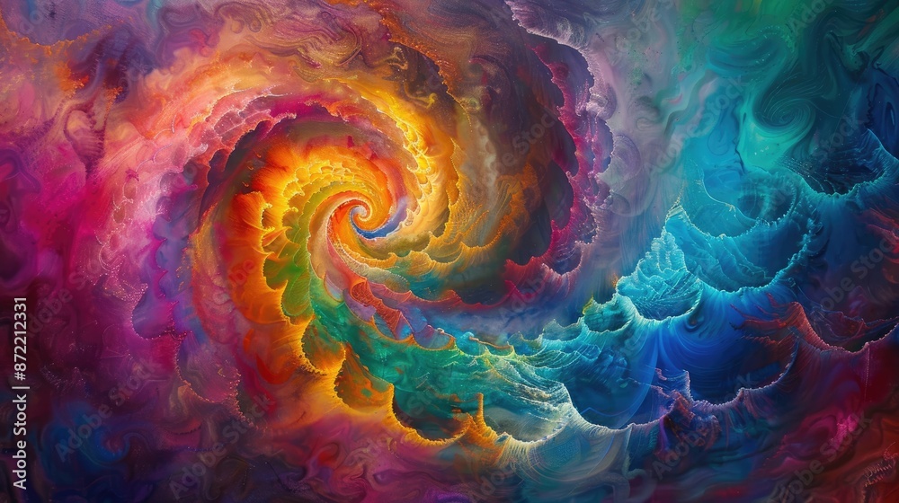 Spiral Swirls Texture. Generative AI Spiral Swirls Texture. Generative AI