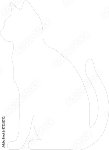 Minskin Cat outline