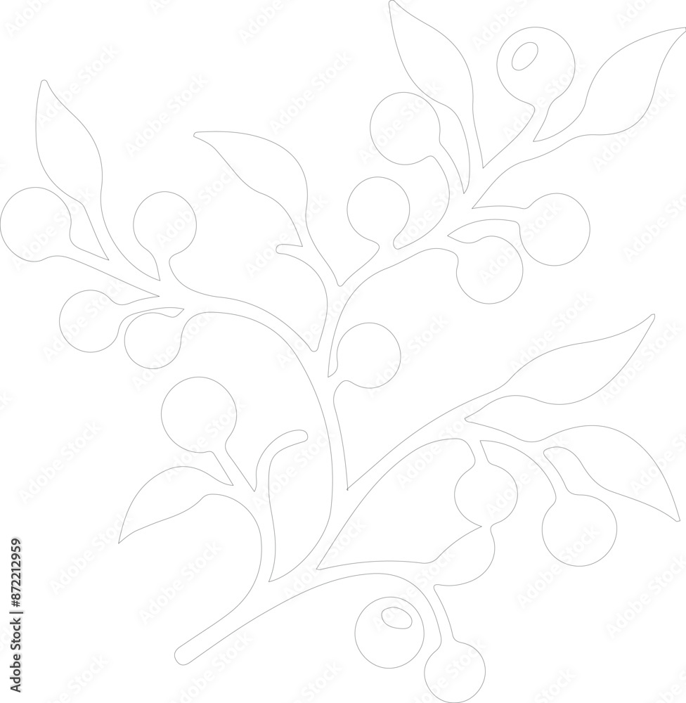 Mistletoe outline Mistletoe outline