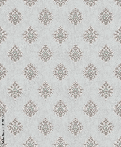 seamless damask wallpaper pattern