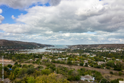 INKERMAN, CRIMEA - SEPTEMBER 2014: Sevastopol Bay, Black Sea photo