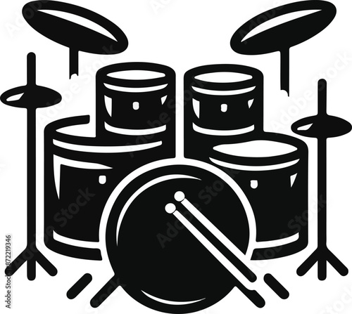 High-Quality Drum Set Vector and Illustration Art: Perfect Clipart and Graphics for Musicians and Designers