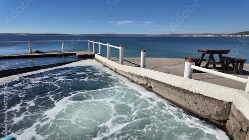 Paternoster west coast South Africa. 05. 06. 2024.  Seawater tanks at a Rock Lobster fishery in the coastal town of Paternoster, west coast South Africa. photo