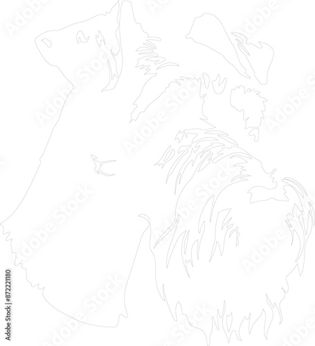Airedale Terrier outline