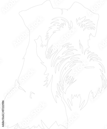 Airedale Terrier outline