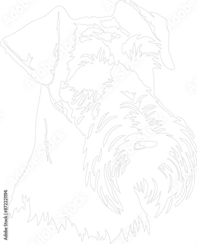 Airedale Terrier outline