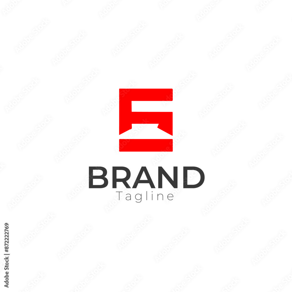 Modern and strong letter E initials logo design Modern and strong letter E initials logo design