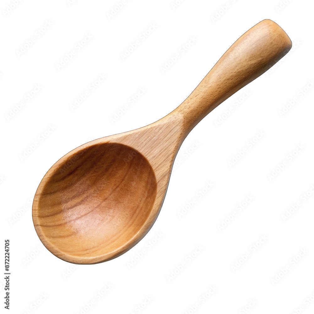 Wooden spoon Isolated on transparent background