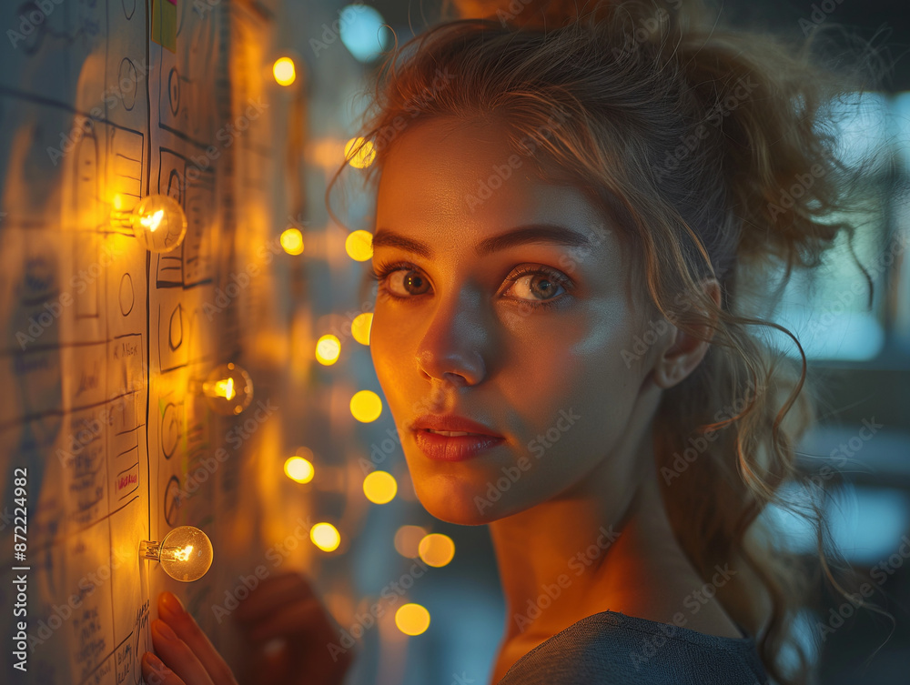Naklejka premium Illuminated Creativity