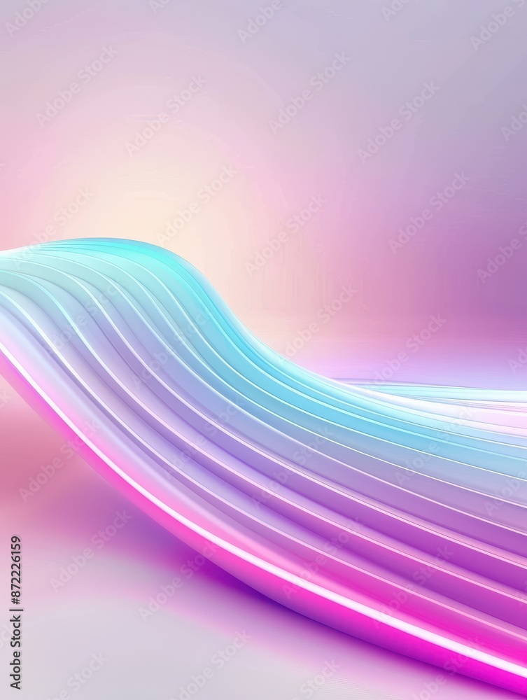 A colorful, curvy line with a purple background A colorful, curvy line with a purple background