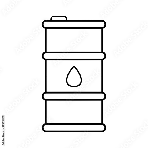oil barrel icon. oil barrel vector illustration, isolated on white
