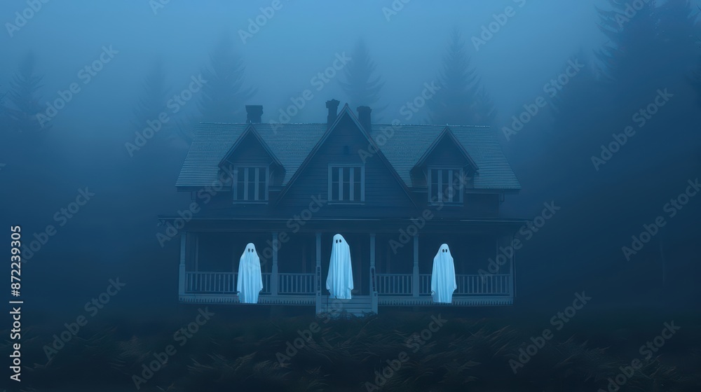 A hightech home security system features ghostly sentinels that patrol the property during 4th of July festivities A hightech home security system features ghostly sentinels that patrol the property during 4th of July festivities