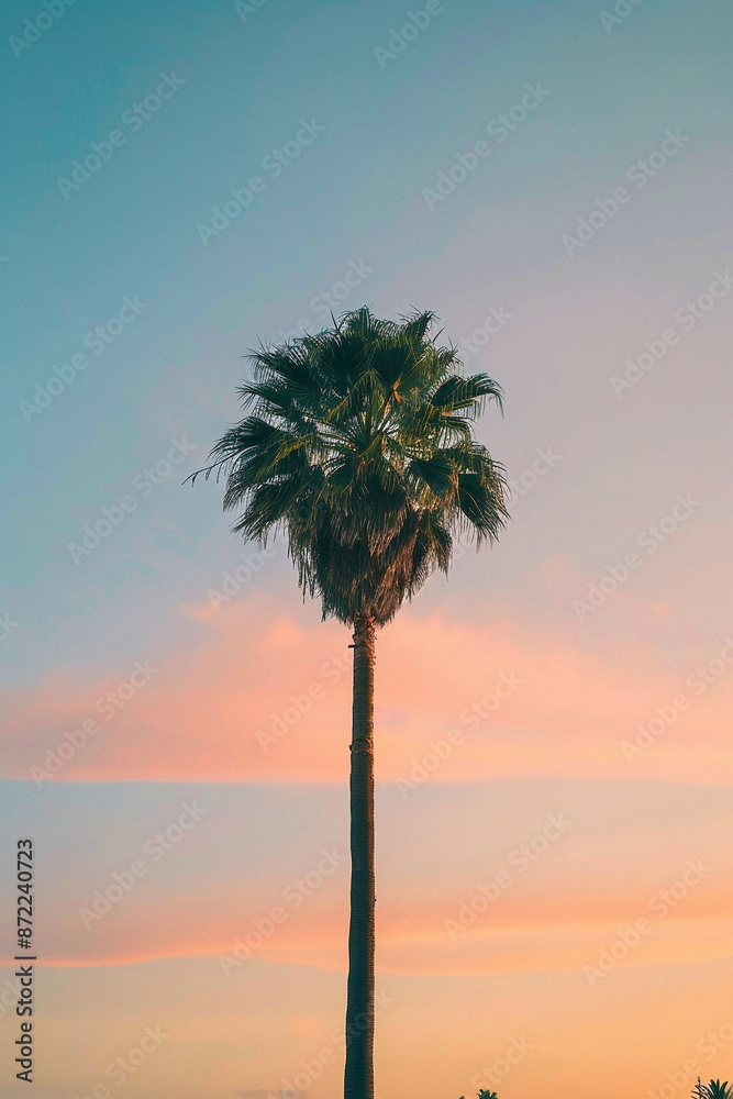 Fototapeta premium palm tree silhouette