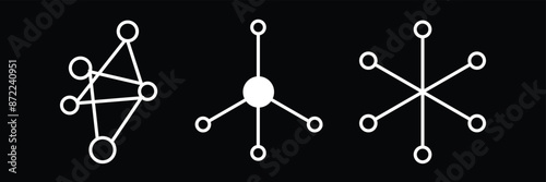 Wallpaper Mural Connection icon. Business network icon set illustration Torontodigital.ca