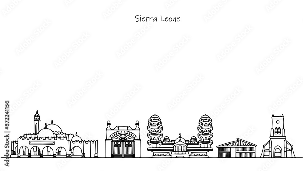 Naklejka premium Sierra Leone