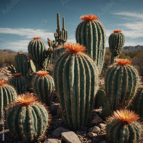 Nature's Defense: The Thorny Armor of a Cactus
 photo