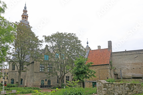 Historic buildings in Veurne, Belgium photo