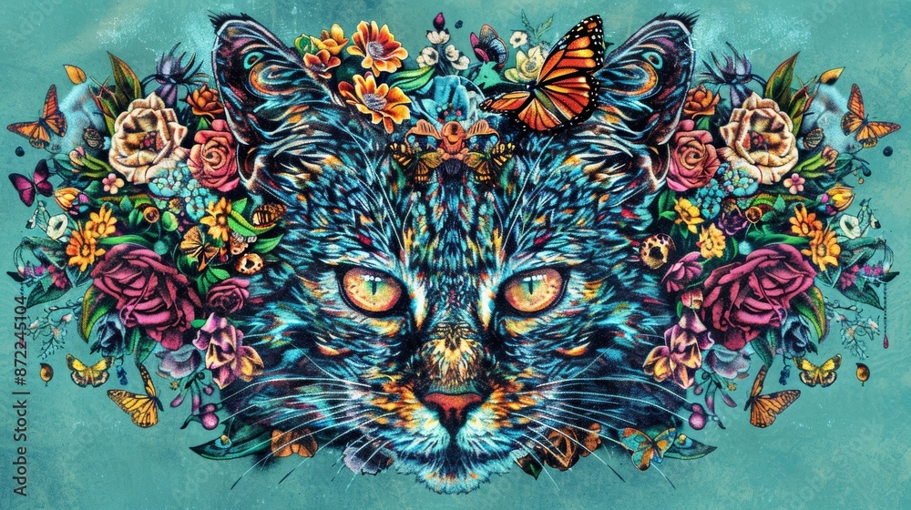cat among flowers cat among flowers