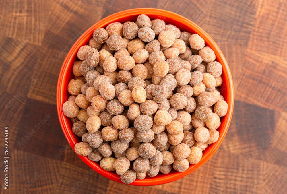 Chocolate Peanut Butter Flavored Breakfast Cereal Balls Chocolate Peanut Butter Flavored Breakfast Cereal Balls