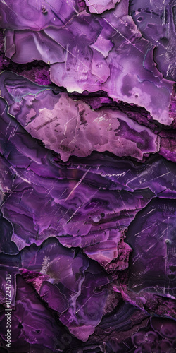 Texture Underground Deposit Of Purple Bright Crystals For Wallpaper Created Using Artificial Intelligence