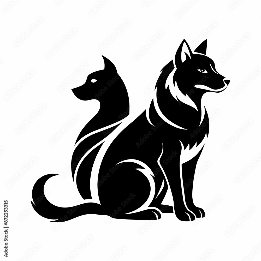 Obraz premium dog and cat