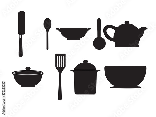 set of kitchen tools