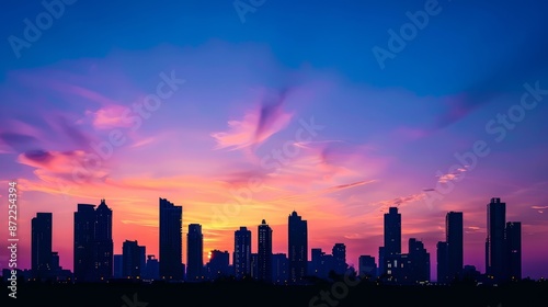 City Skyline Silhouette at ...