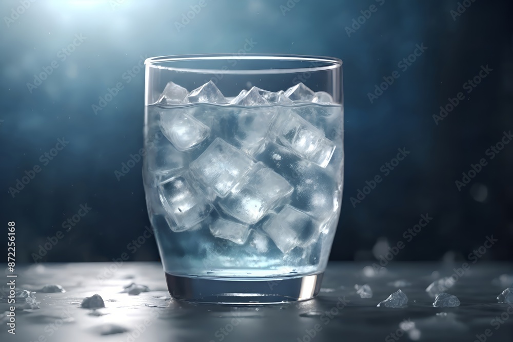 glass of water with ice glass of water with ice