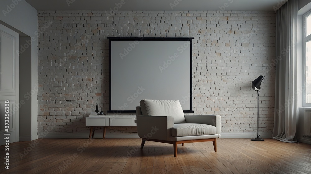 Modern interior room with wall design white apartment home blank empty furniture wall background Modern interior room with wall design white apartment home blank empty furniture wall background
