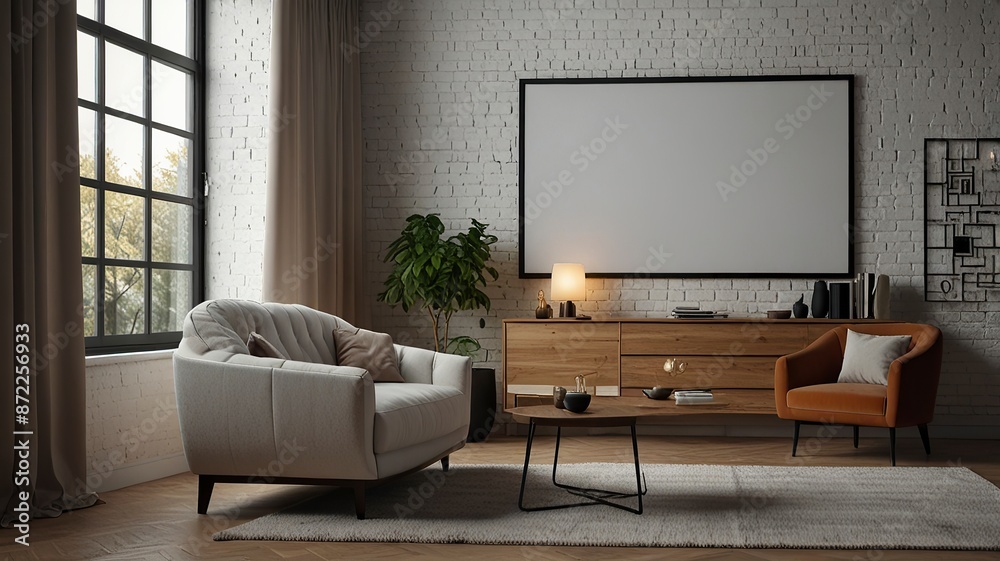 Modern interior room with wall design white apartment home blank empty furniture wall background Modern interior room with wall design white apartment home blank empty furniture wall background