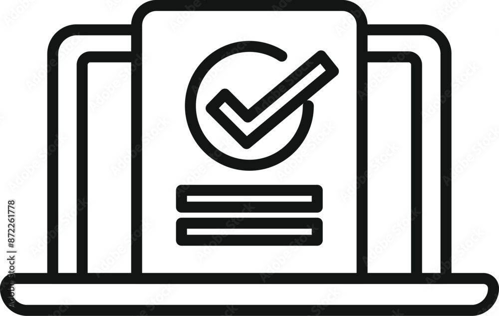 Simple, scalable and editable stroke icon, perfect for mobile, web and print