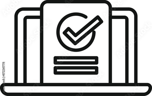 Simple, scalable and editable stroke icon, perfect for mobile, web and print