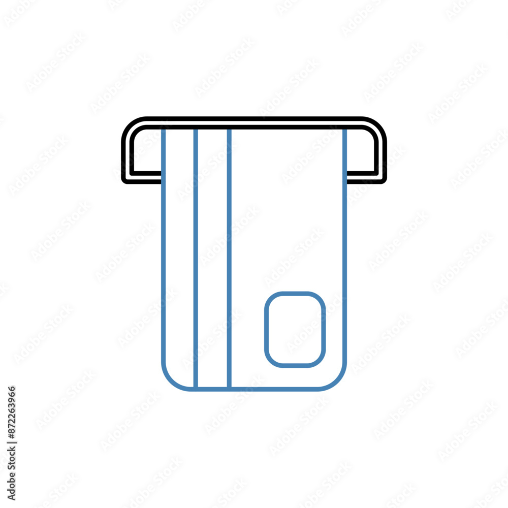 atm concept line icon. Simple element illustration. atm concept outline symbol design. atm concept line icon. Simple element illustration. atm concept outline symbol design.