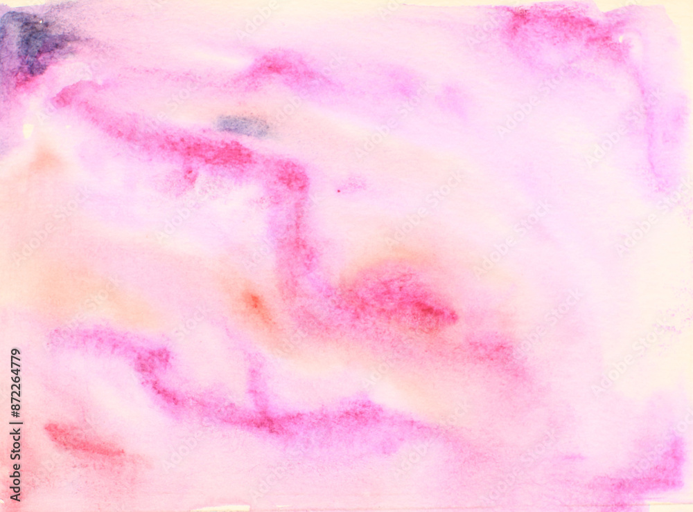 Fototapeta premium Abstract design colorful watercolor stains picture painting illustration background Colorful aquarelle wash drawing design wallpaper hand painted watercolor brush strokes painted background 
