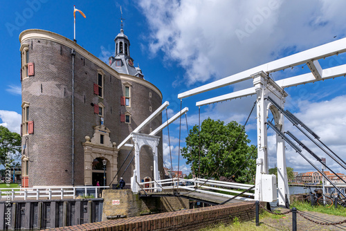 Drommedaris. The Drommedaris is the southern gateway of the city Enkhuizen in the Netherlands. It is the best known building in Enkhuizen. photo