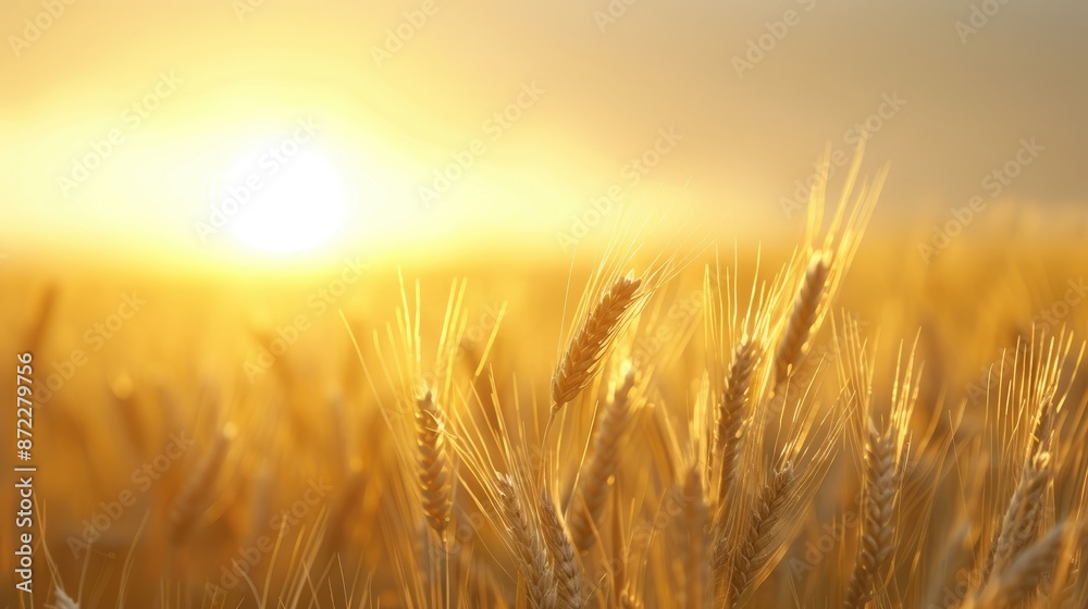 Serene Golden Wheat Field at Dawn Serene Golden Wheat Field at Dawn