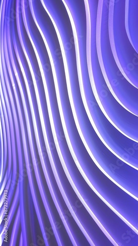 Abstract wavy purple lines, glowing neon, perfect for modern backgrounds, futuristic light design concept