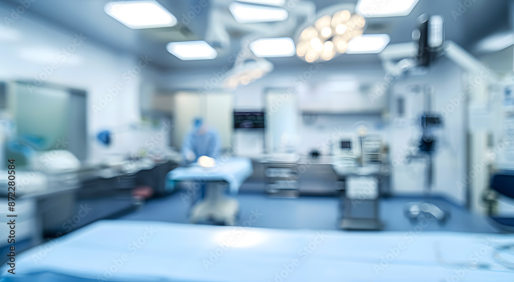 Blurred background of a modern operating room, background. Blurred background of a modern operating room, background.