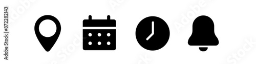 Appointment icons. Appointment icon set.