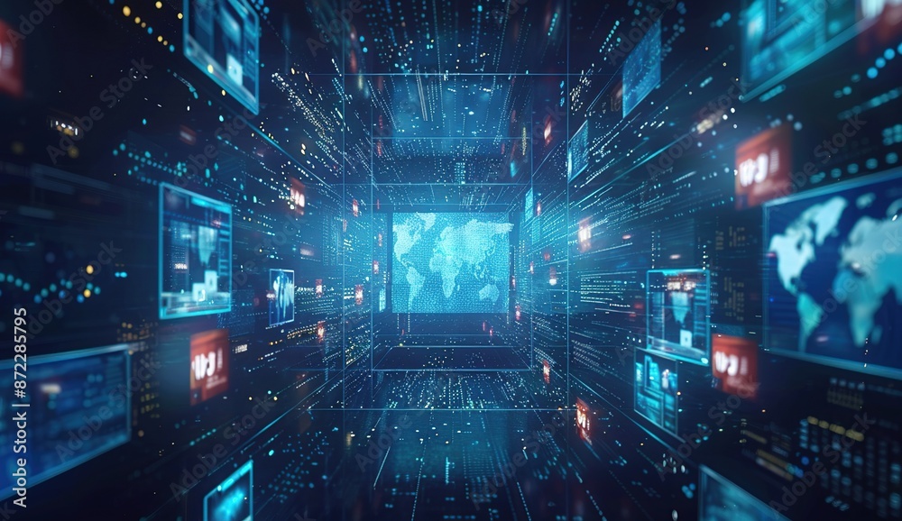 Global Data Network: A Futuristic Visualization Global Data Network: A Futuristic Visualization