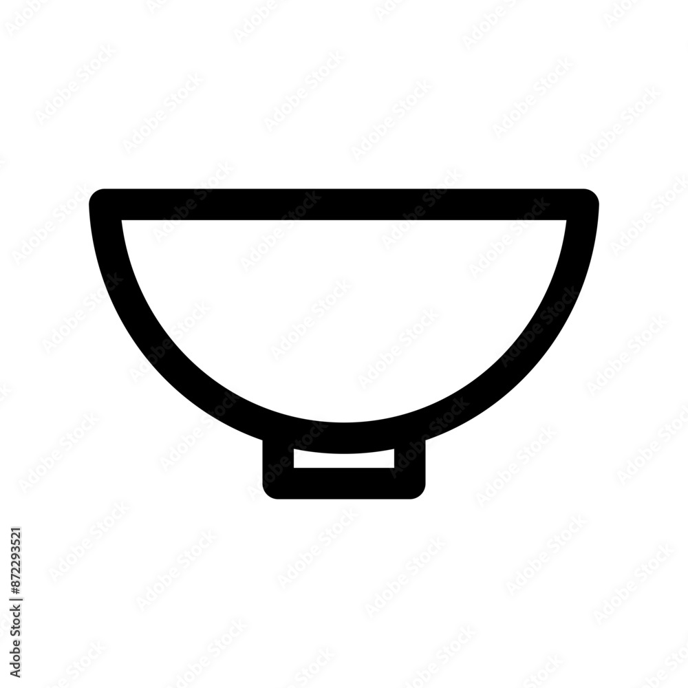 Bowl icon design in filled and outlined style Bowl icon design in filled and outlined style