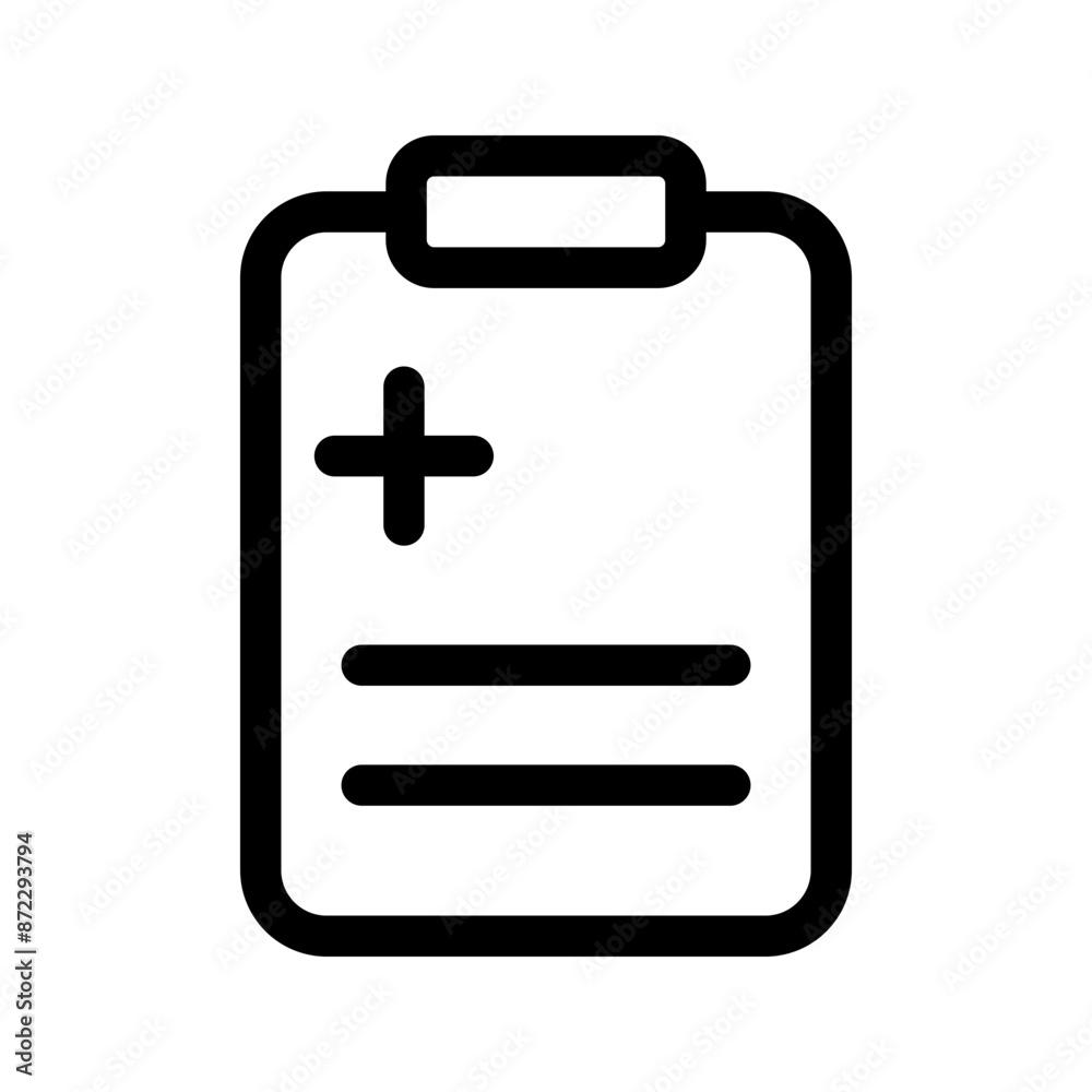medical clipboard form icon design in filled and outlined style medical clipboard form icon design in filled and outlined style