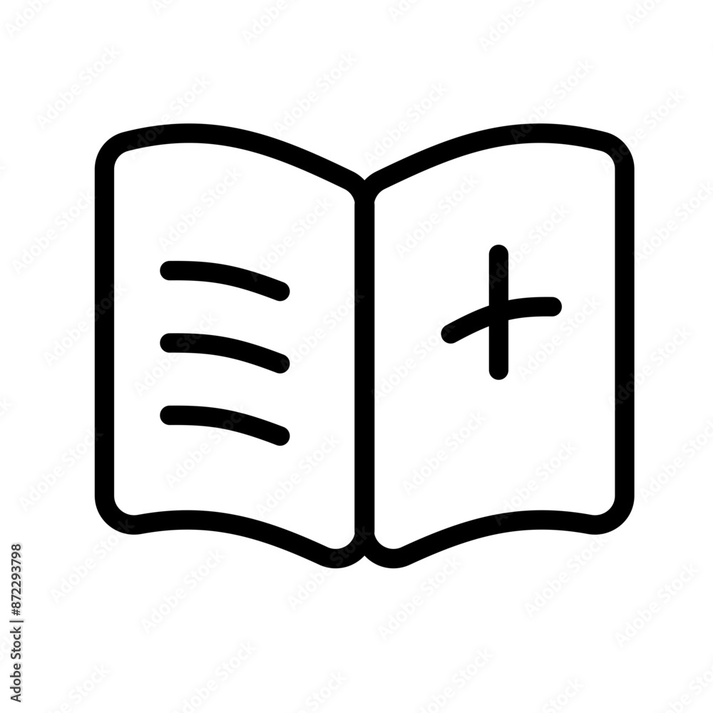 medical book icon design in filled and outlined style medical book icon design in filled and outlined style