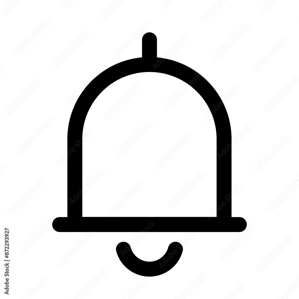 Notification icon design in filled and outlined style Notification icon design in filled and outlined style