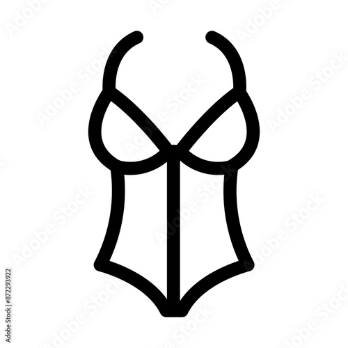 Corset icon design in filled and outlined style