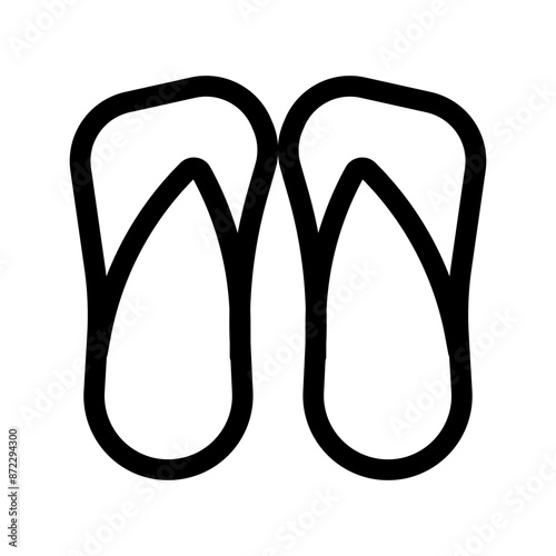 sandals icon design in filled and outlined style