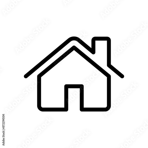 Home icon design in filled and outlined style